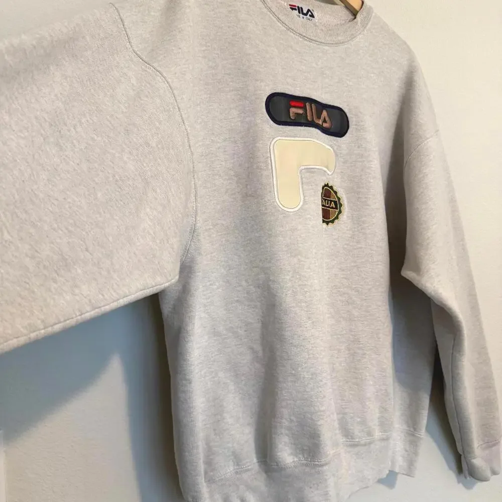 Vintage 90s Fila Grey Crewneck Sweatshirt - Picture 5 of 5